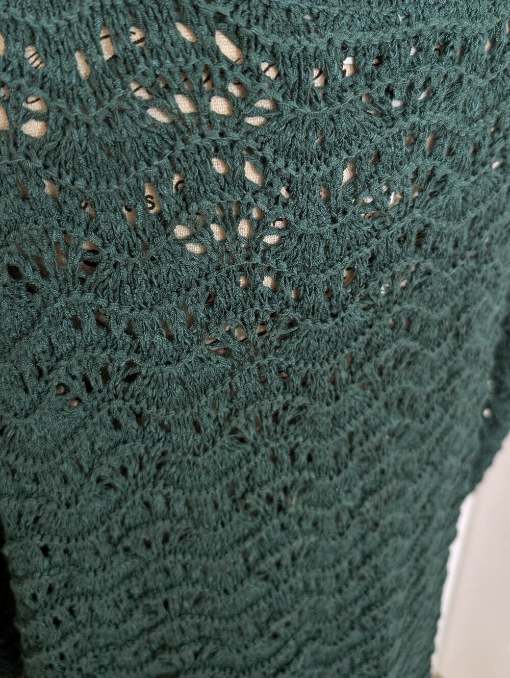 JOIE | Women's Teal Domain Sleeve Stretchy Open Knitted Sweater - Picture 6 of 6